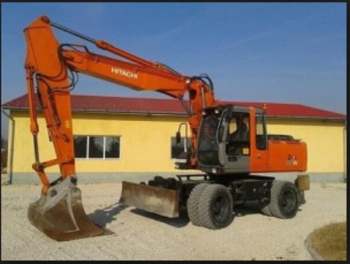 Product picture Hitachi Zaxis 210W Wheeled Excavator Service Repair Manual Instant Download